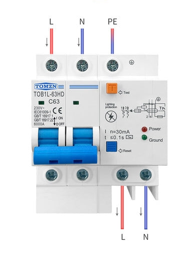 IGA 1160 63A/2P CON SOBRETENSIONES SPD COMPACTO Y ID