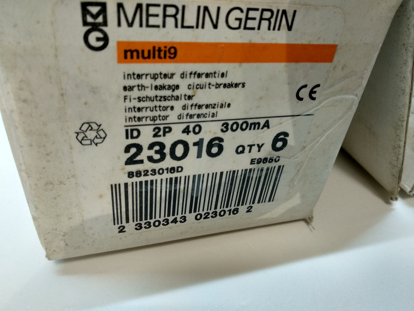 DIFERENCIAL 40A/300MA/0,3A/2P 23016 MERLIN GERIN
