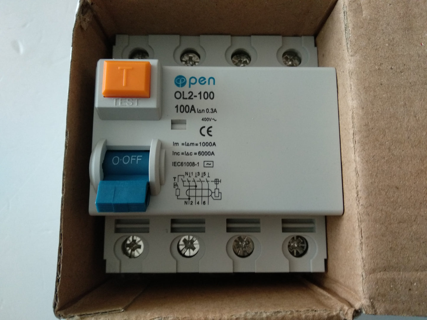 DIFERENCIAL 1012 ID 100A/0.3A/300MA/4P NUEVO