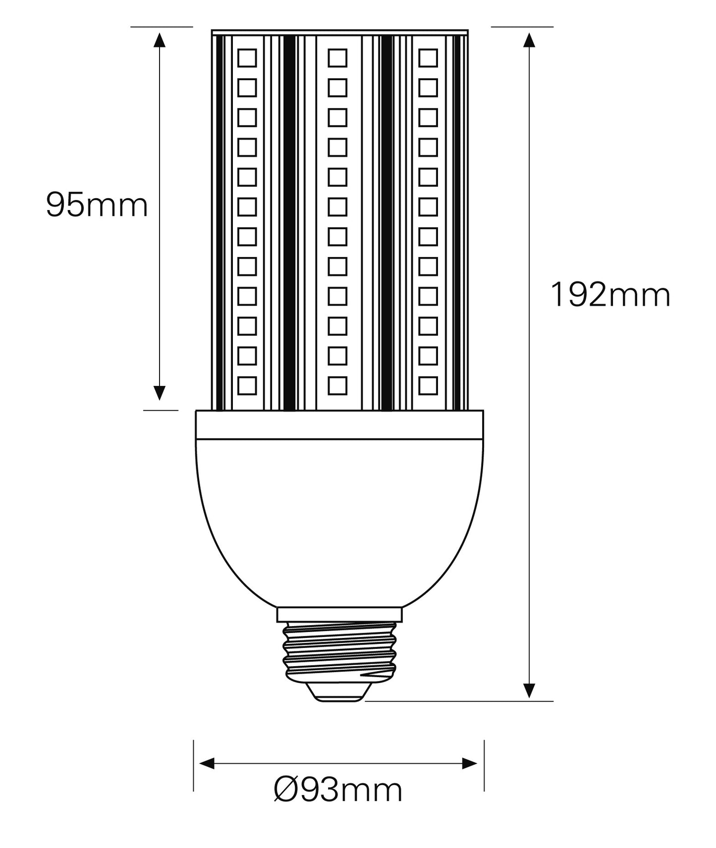 LÁMPARA 0953 LED CULTIVO CRECIMIENTO E40