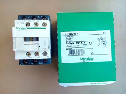 CONTACTOR 0300 25A TRIFASICO LC1D09F7 BOBINA 110V SCHNEIDER