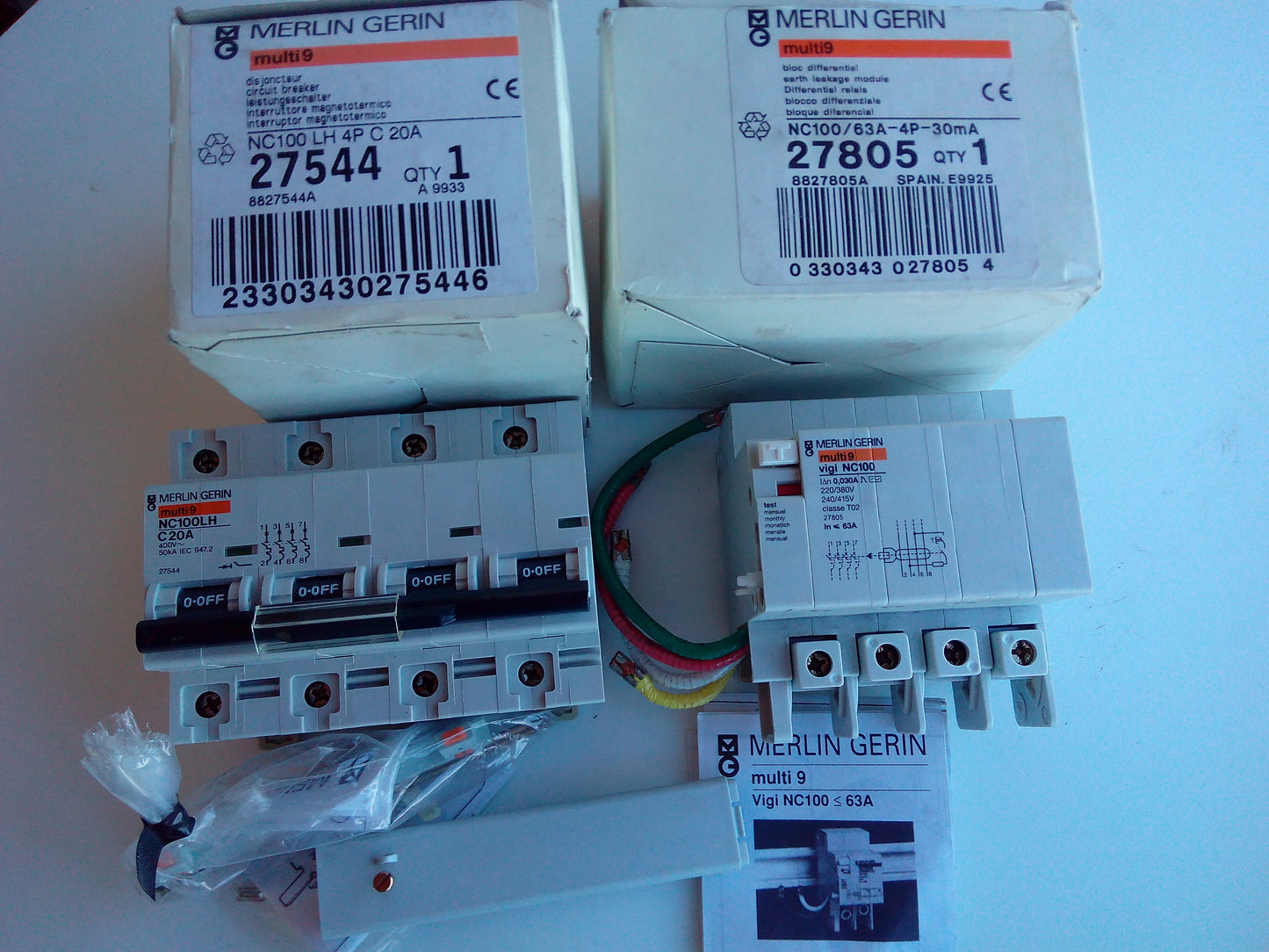 VIGI C20A/4P + ID 63A/30MA MELIN GERIN