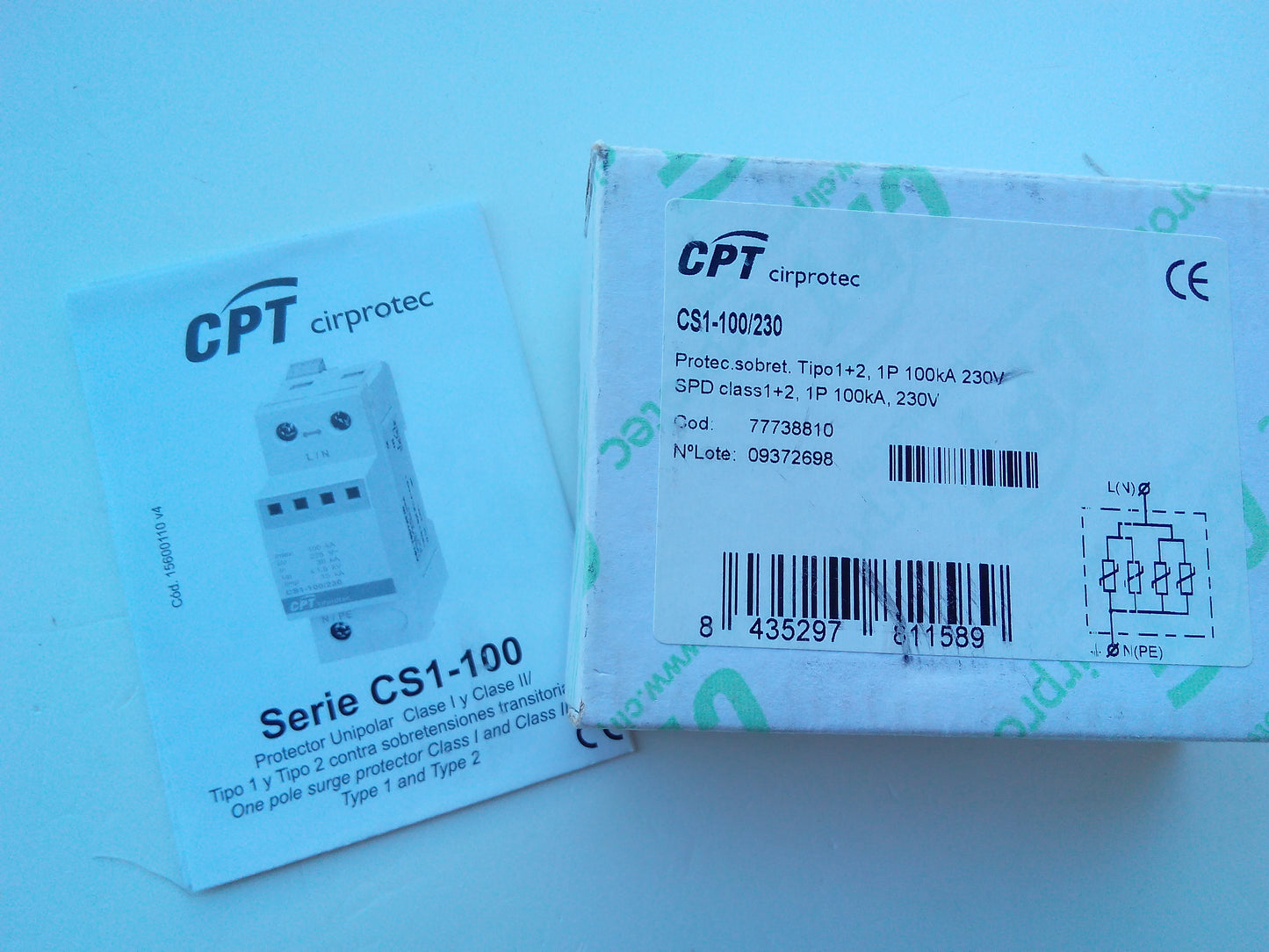SOBRETENSIONES TRANSITORIAS CIRPROTEC 2P/230VAC
