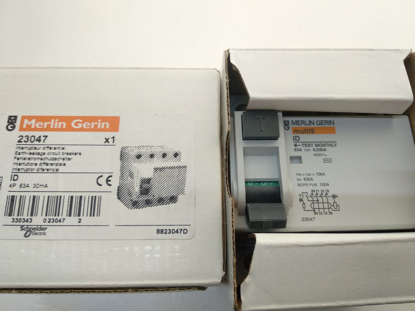 DIFERENCIAL ID 63A/30MA/0.03A/4P 23047 MERLÍN GERIN
