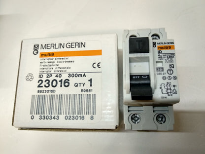 DIFERENCIAL 40A/300MA/0,3A/2P 23016 MERLIN GERIN