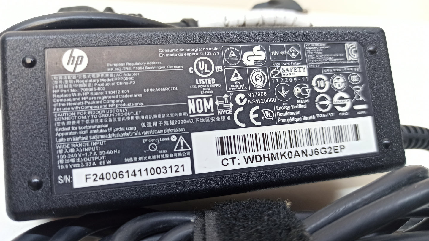 CARGADOR 1190 HP PORTÁTIL 19.5VDC