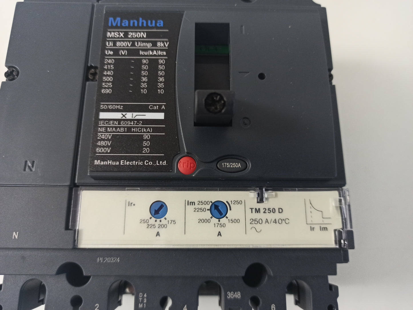 MSX250N 175/250A/4P INTERRUPTOR AUTOMATICO