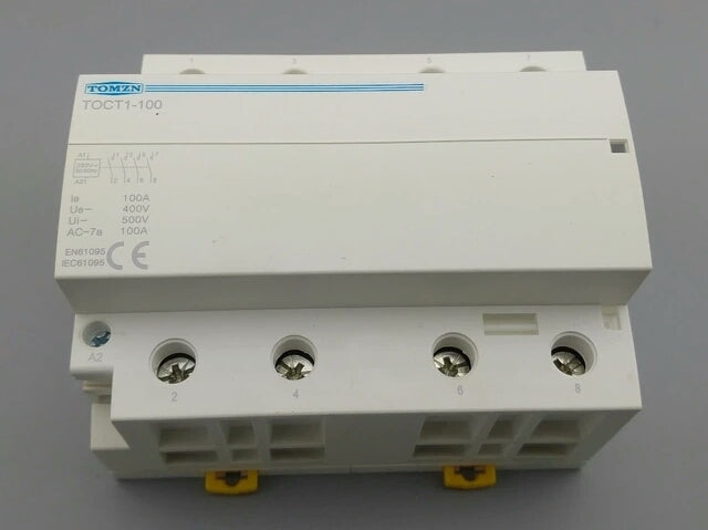 CT 0901 CONTACTOR 100A/4P NO/ABIERTOS TRIFASICO MODULO ANCHO